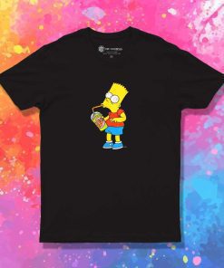 Crazed Bart Simpsons Drink T-Shirt