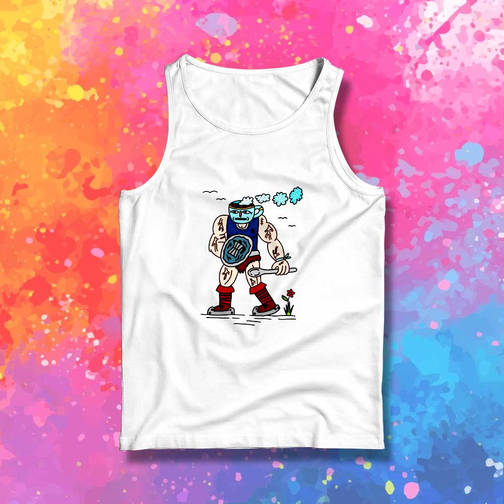 Cup Head Coffee Warrior Tank Top