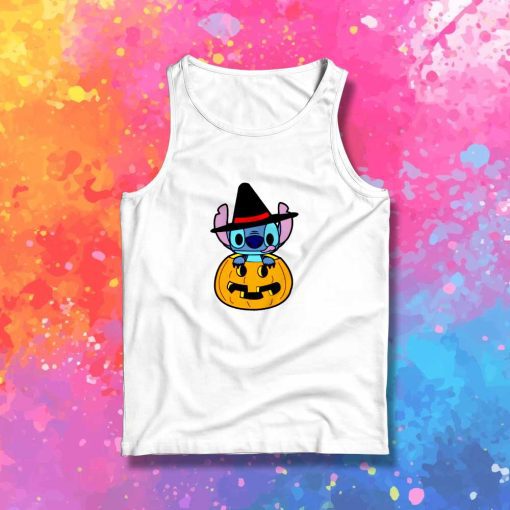 Cute Stitch Halloween Witch Tank Top