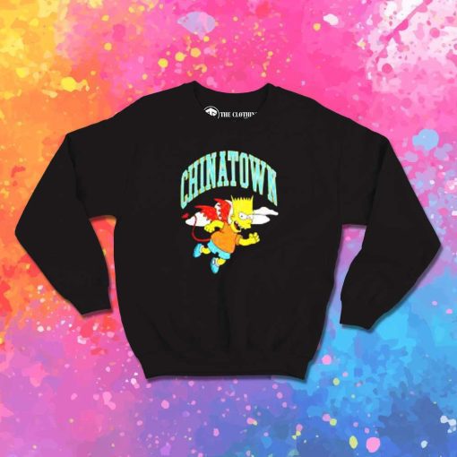 Devil Bart Simpsons Chinatown Sweatshirt