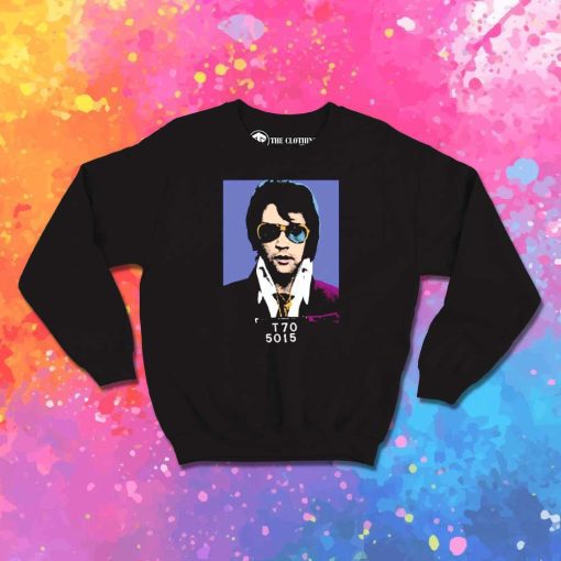 Elvis Presley Mugshot Art Sweatshirt