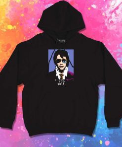 Elvis Presley Mugshot Art Hoodie