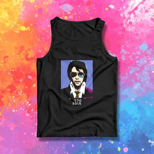 Elvis Presley Mugshot Art Tank Top