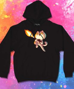 Flamethrower White Cat Hoodie