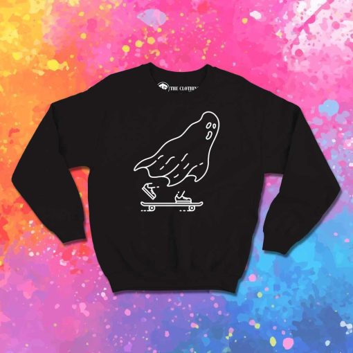 Halloween Ghost Skater Sweatshirt