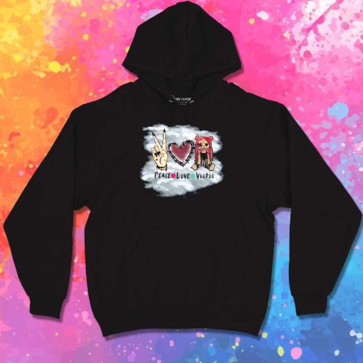 Halloween Peace Love Voodoo Doll Hoodie