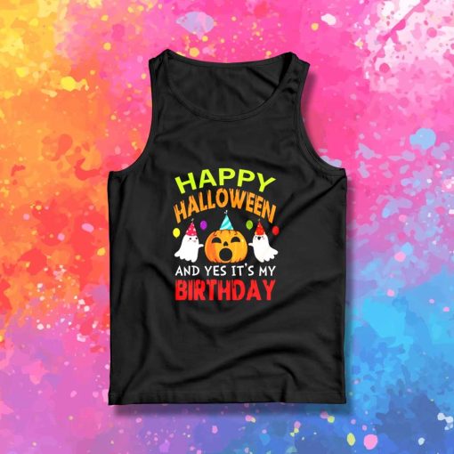 Happy Halloween Birthday Tank Top