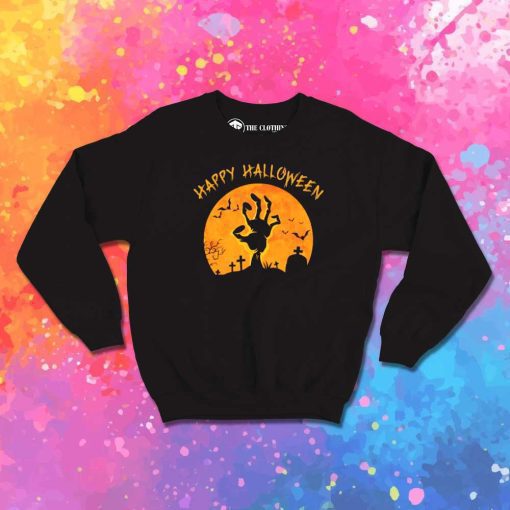 Happy Halloween Zombie Sweatshirt