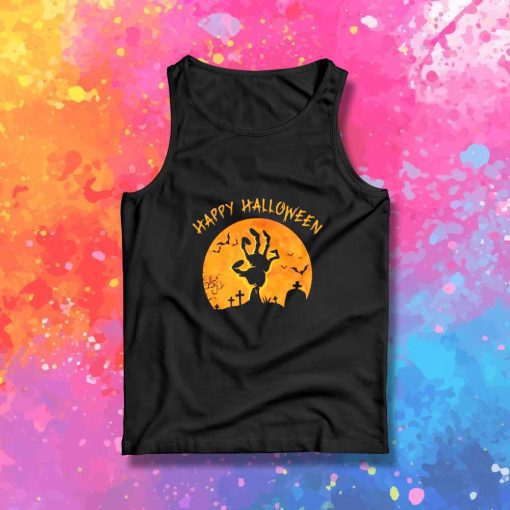 Happy Halloween Zombie Tank Top