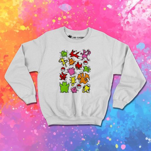 Haring Pokemon Painting Sweatshirt