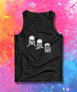 Hear Speak See No Evil Skeleton Tank Top
