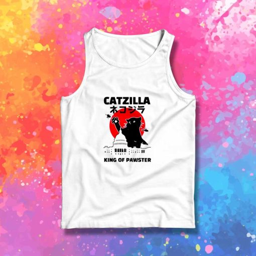 Japanese White House Catzilla Tank Top