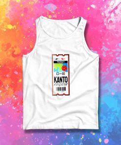 Kanto Region Airplane Ticket Tank Top