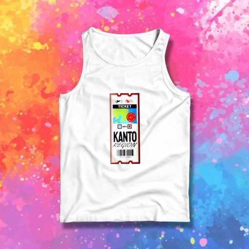 Kanto Region Airplane Ticket Tank Top