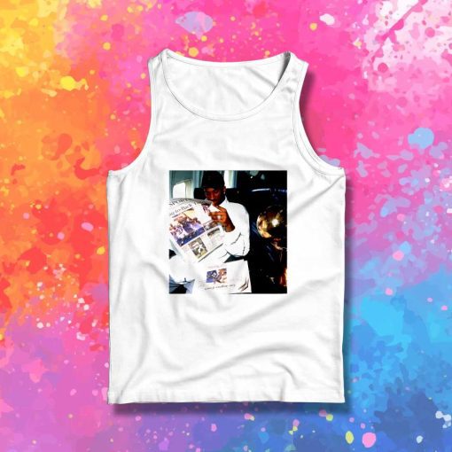 Kobe Bryant Reading Paper Tank Top