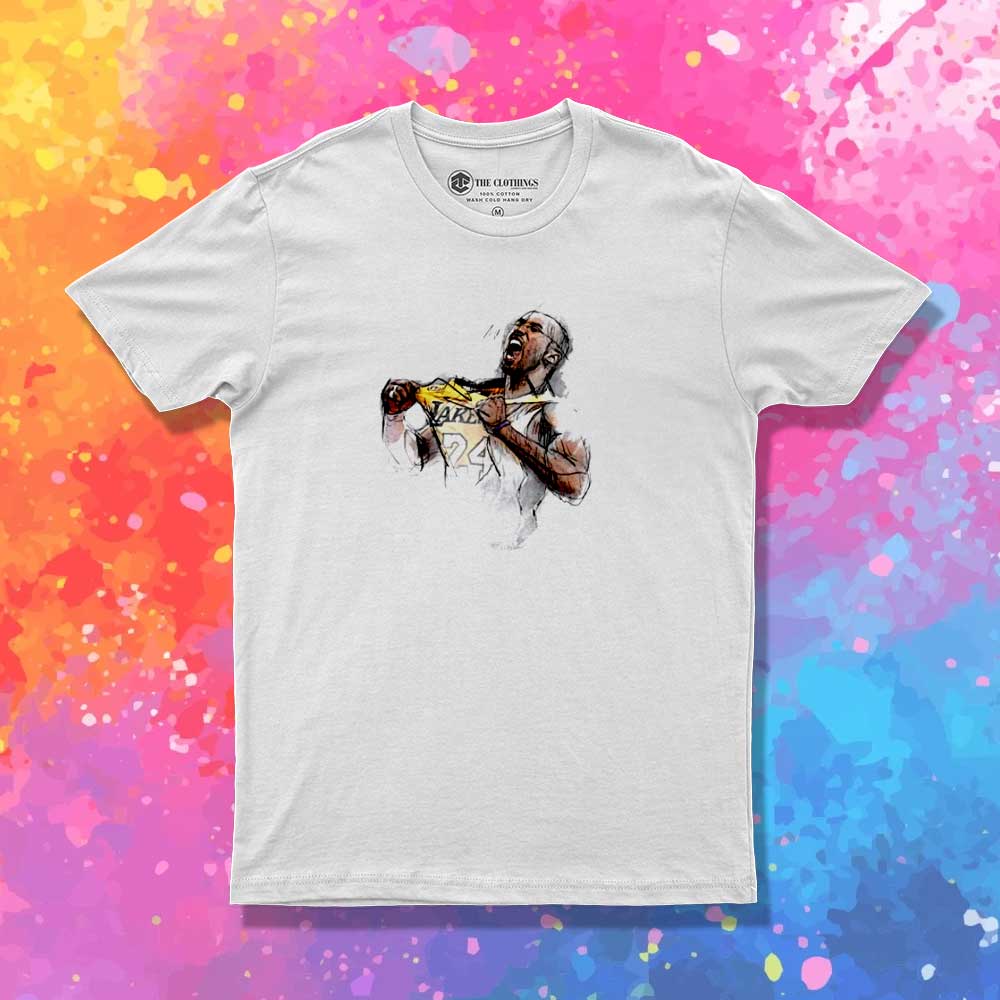 Kobe Bryant Sketch Drawing T-Shirt
