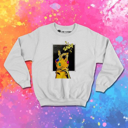 Marvel Comic Gauntlet Snap Sweatshirt