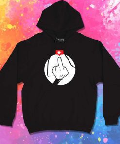 Mickey Mouse Love Middle Finger Hoodie
