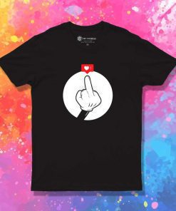 Mickey Mouse Love Middle Finger T-Shirt