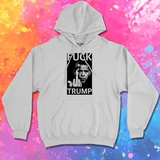 Obama Fuck Trump Photo Hoodie