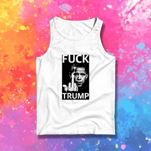 Obama Fuck Trump Photo Tank Top