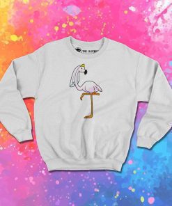 Pink Flamingo Bride Sweatshirt
