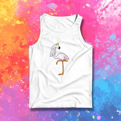 Pink Flamingo Bride Tank Top