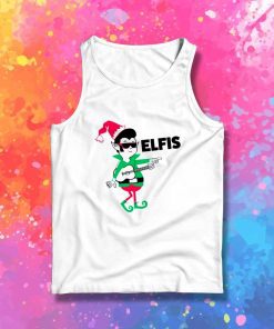 Santa Elfis Presley Tank Top