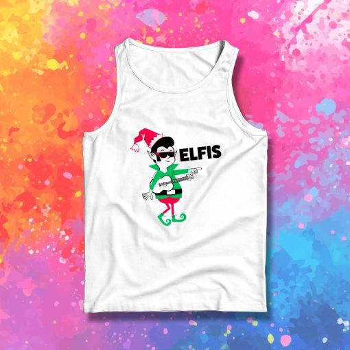 Santa Elfis Presley Tank Top