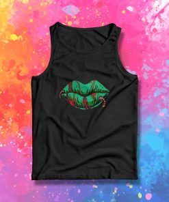 Sexy Zombie Lips Tank Top