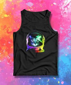 Space Cat Astronaut Tank Top