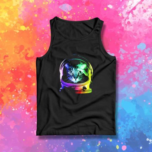 Space Cat Astronaut Tank Top