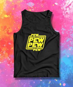 Space Star Wars Pew Pew Pew Tank Top