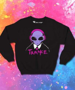 Trance Alien With Headphones Sweatshirt