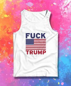 USA Flag Fuck Trump Tank Top
