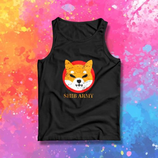 Vintage Shiba Army Logo Tank Top