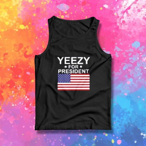 Yeezy For President USA Flag Tank Top