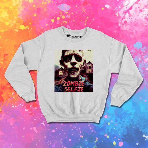 Zombie Selfie Photo Sweatshirt