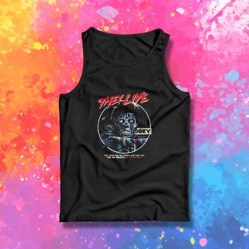 Zombie They Live To Obey Tank Top