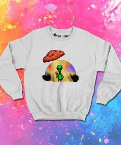 Alien Mushroom UFO Halloween Rainbow Sweatshirt