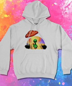 Alien Mushroom UFO Halloween Rainbow Hoodie