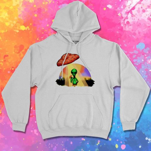 Alien Mushroom UFO Halloween Rainbow Hoodie
