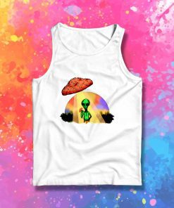 Alien Mushroom UFO Halloween Rainbow Tank Top
