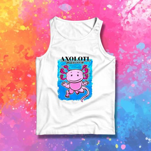 Axolotl Underwater Nirvana Logo Tank Top