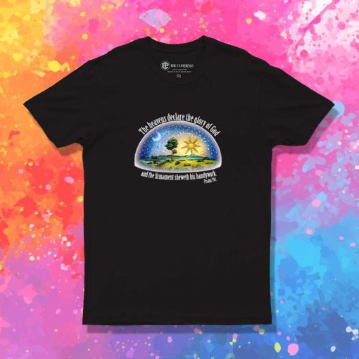 Bible Flat Earth Snow Globe T-Shirt