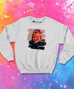 Billie Eilish Cartoon Painting Sweatshirt
