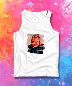 Billie Eilish Cartoon Painting Tank Top