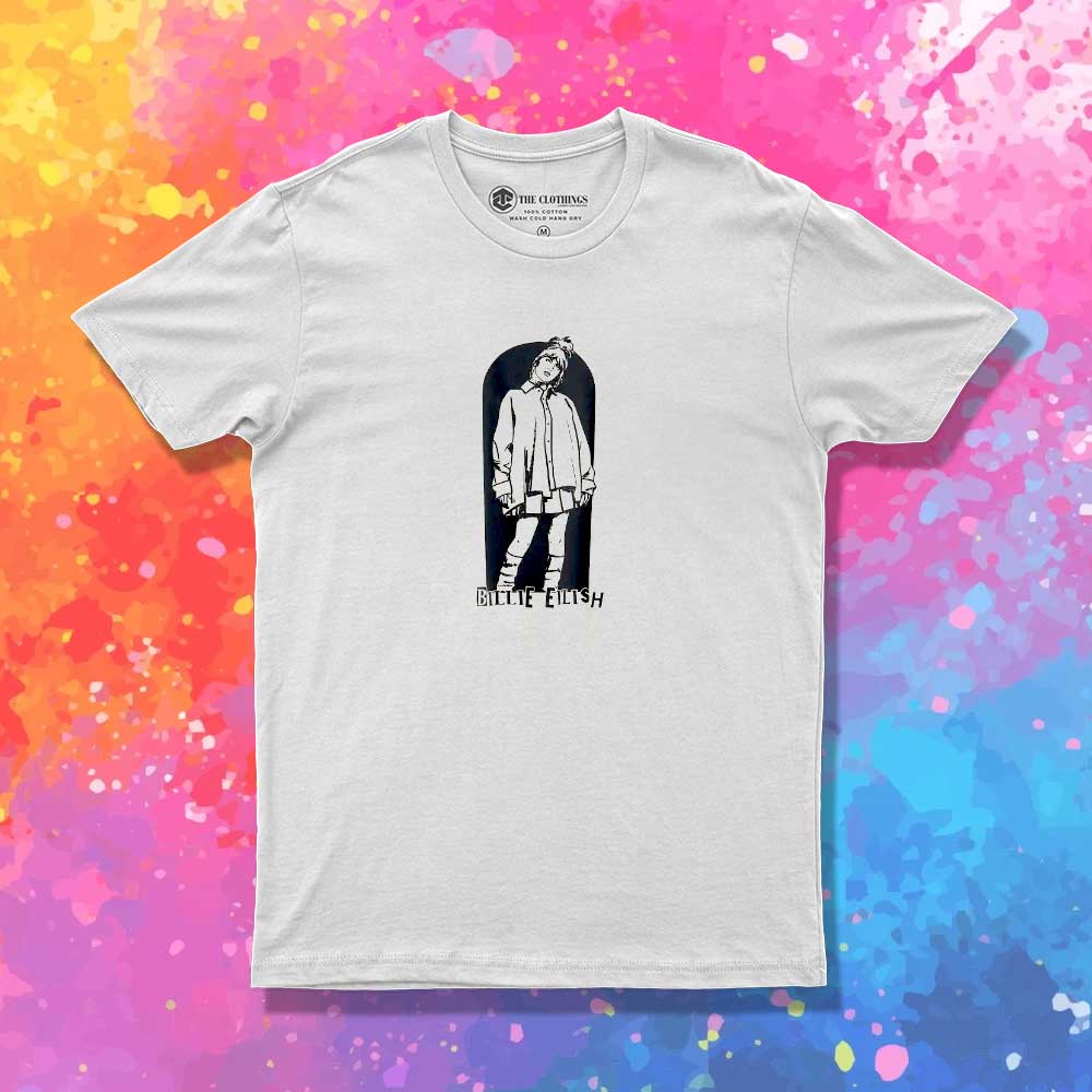Billie Eilish Comic Style T-Shirt