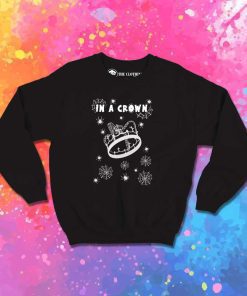 Billie Eilish In A Crown Sweatshirt