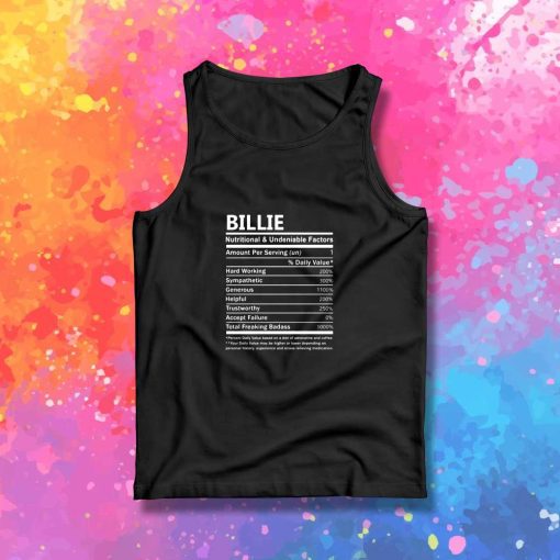 Billie Eilish Ingredients Tank Top